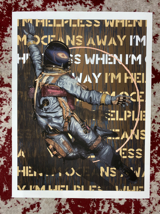 I'm Helpless When I'm Oceans Away Diptych Half