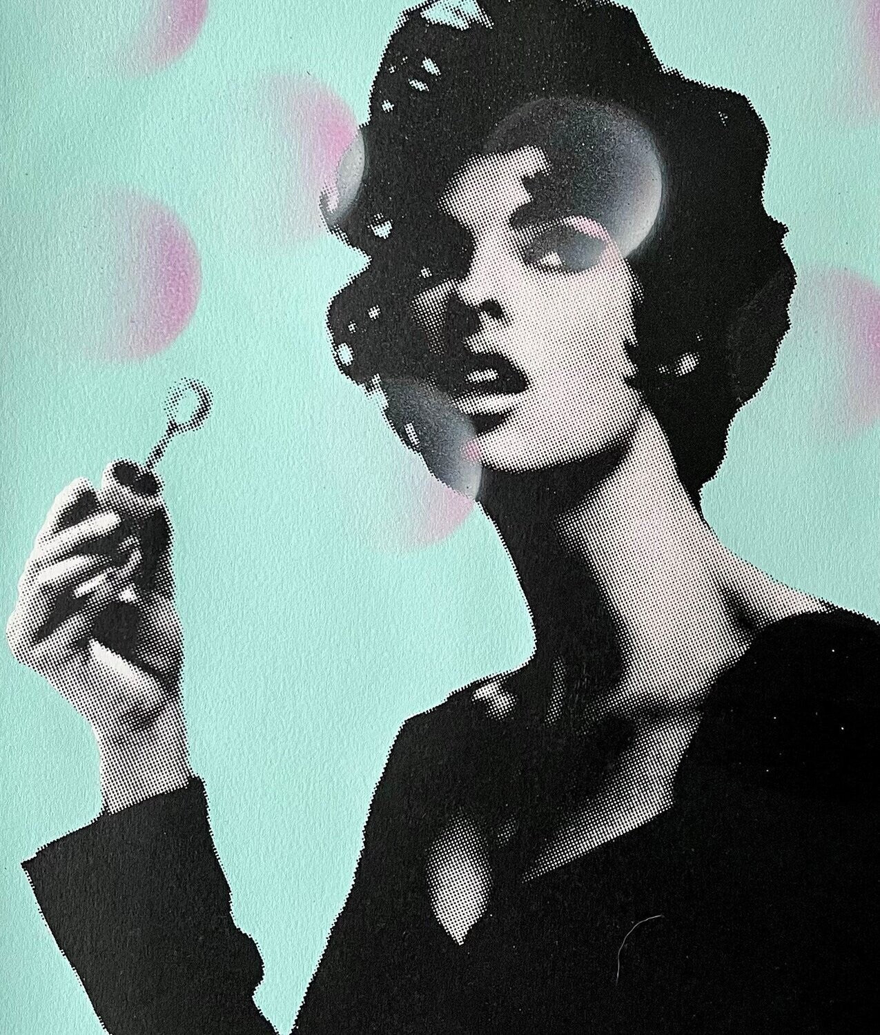Forever blowing bubbles - (Framed) Hand Finished