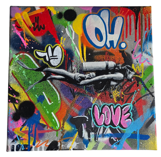 Scuba Diver Canvas - Martin Whatson