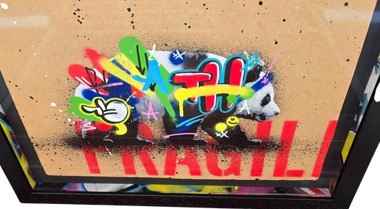 Panda (Framed) by Martin Whatson