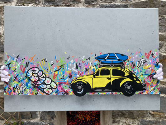 Summer of Love VW Beetle - Canvas