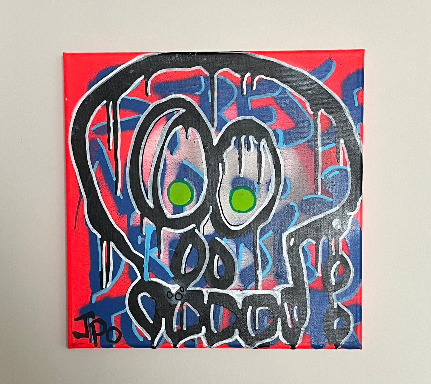 Skull Mini Canvas (Red)
