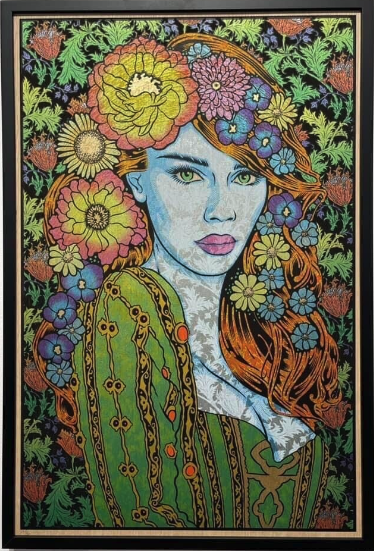 Niobe Wood Panel by Chuck Sperry