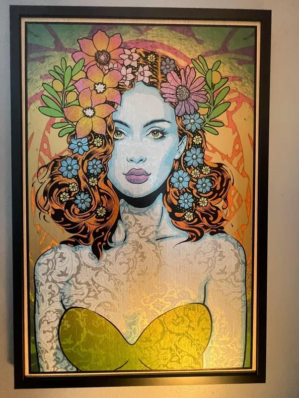 Sappho Wood Panel by Chuck Sperry