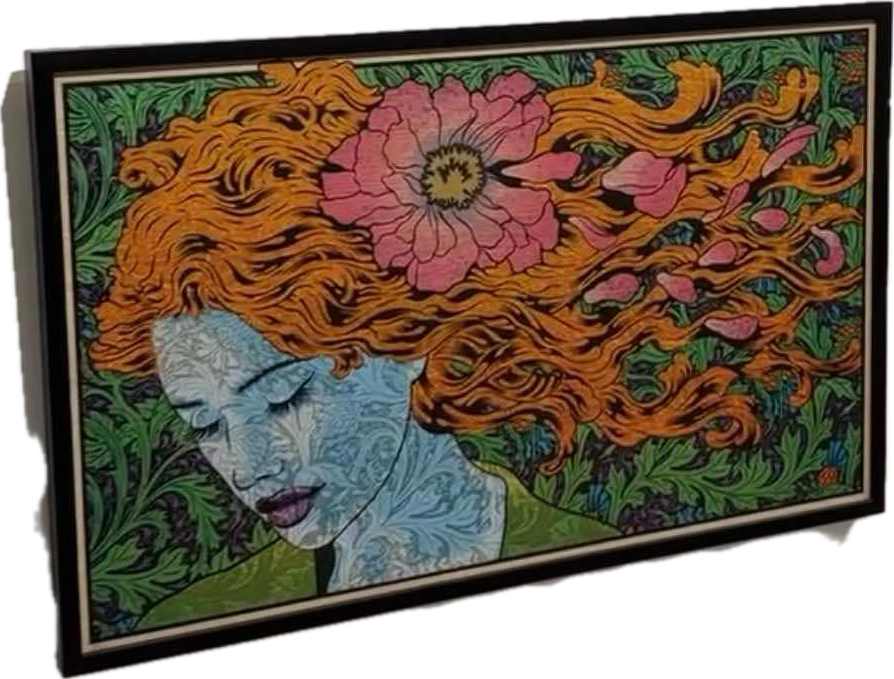 Flora Wood Panel by Chuck Sperry