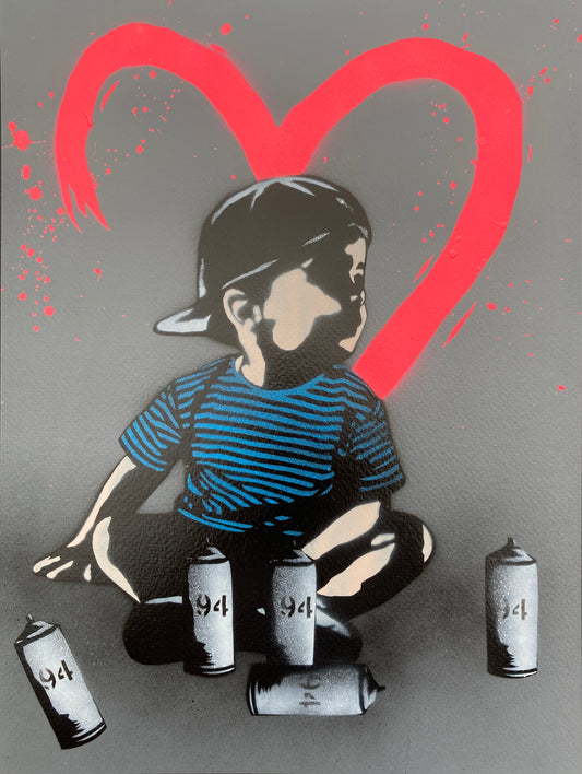 Spray it with Love - Test Canvas in