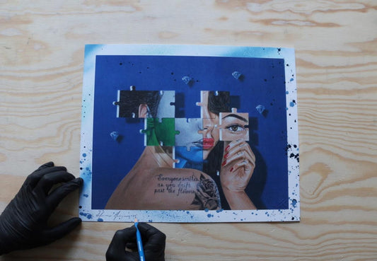 Lucy in the sky with diamonds - Hand Finished