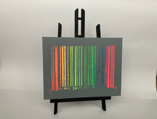 I'm Not Just a Number - Canvas with Easel