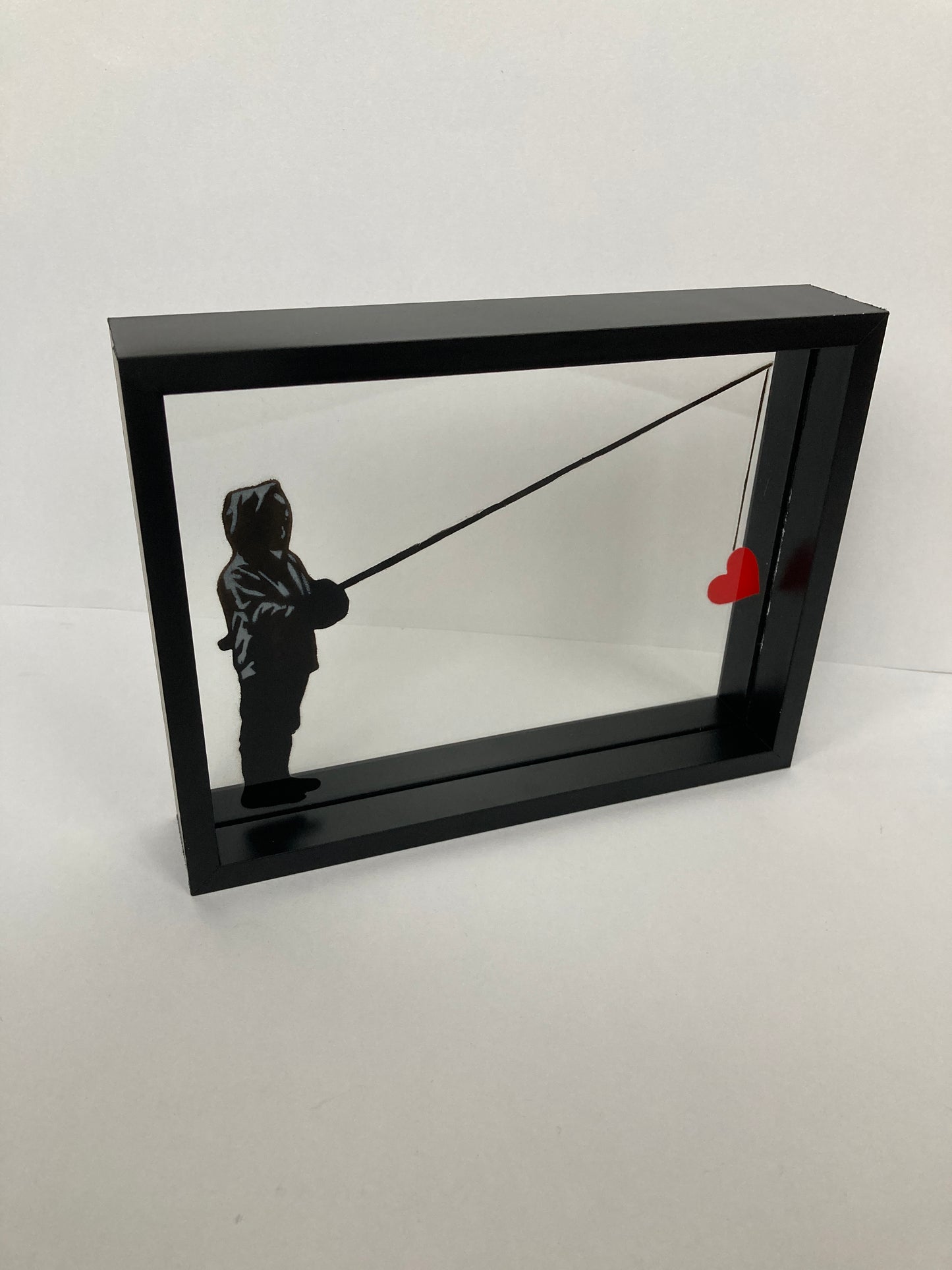 Nice Catch - innrammet av glass