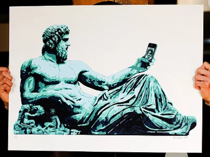 Selfie Screen Print