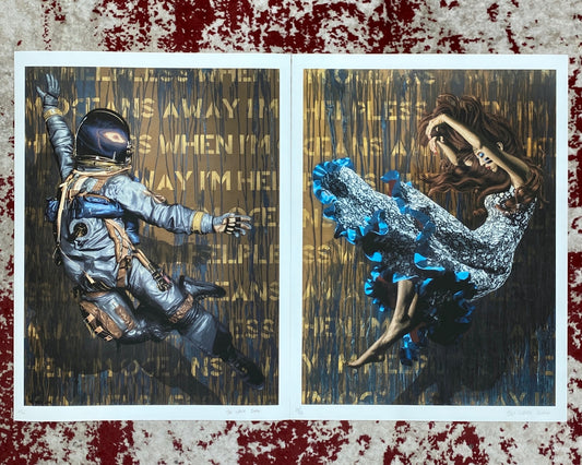 I’m Helpless When I’m Oceans Away Diptych