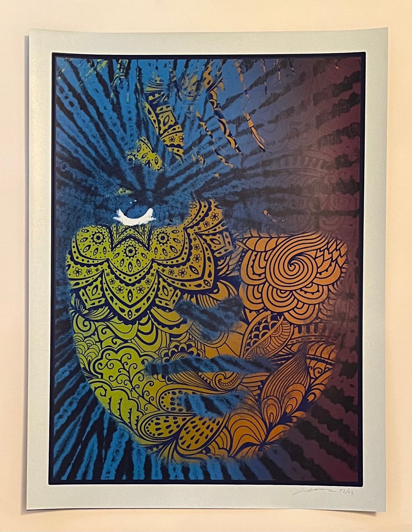 Indre lys midnattsblå #3/3