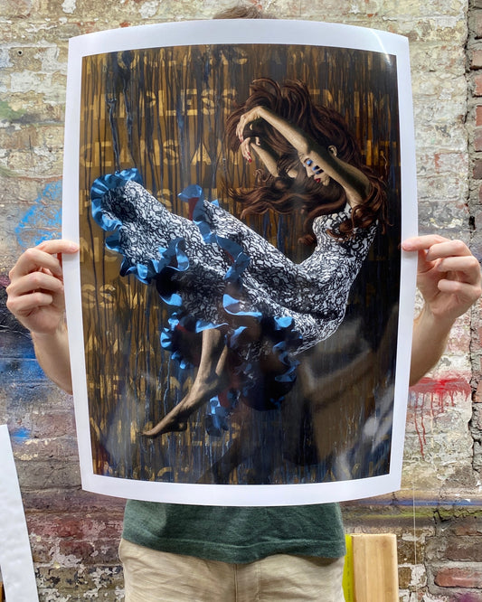 I’m Helpless When I’m Oceans Away Silver Pearl Diptych