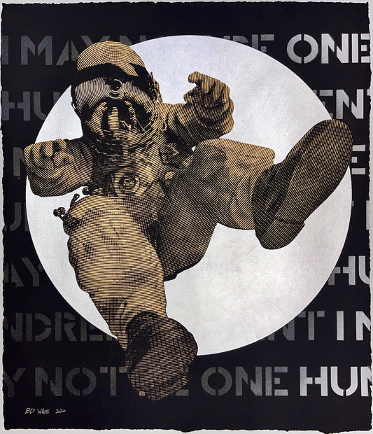 I May Not Be One Hundred Percent - Red Gold Leaf Moon