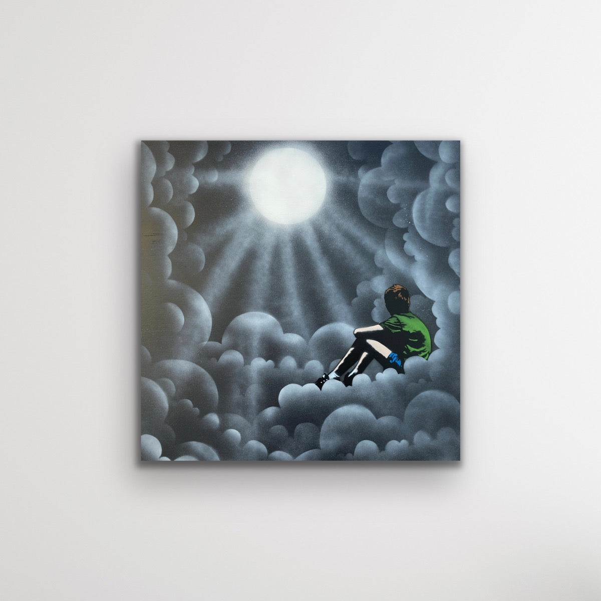 Up in the Clouds - Wood Panel