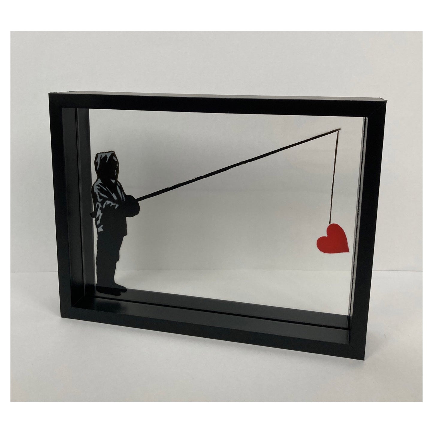 Nice Catch - innrammet av glass