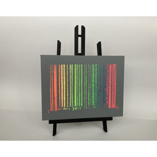 I'm Not Just a Number - Canvas with Easel