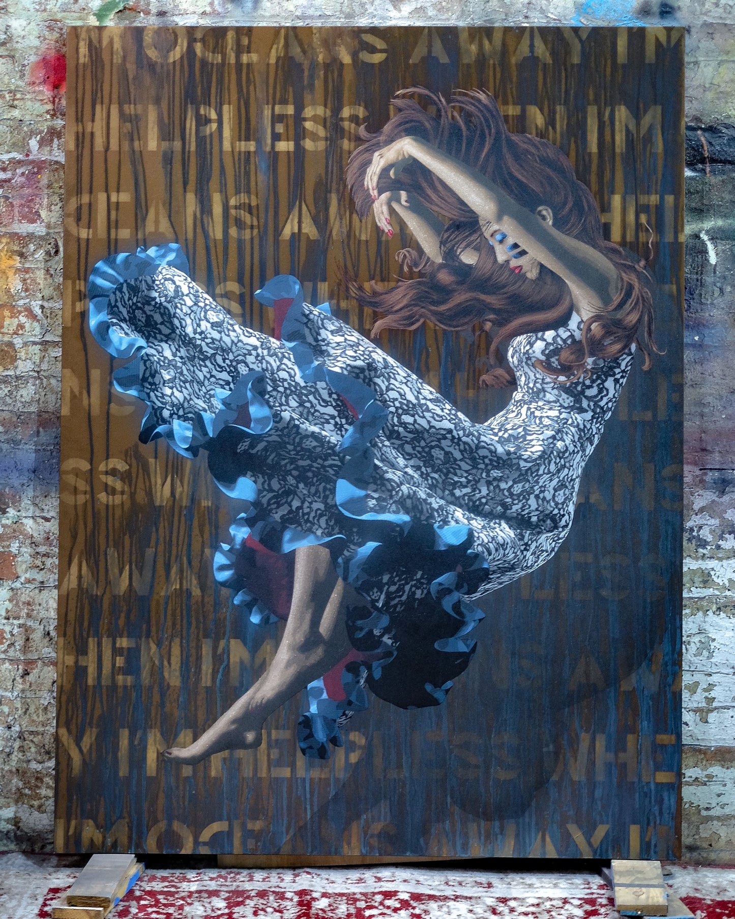 Diptych I'm Helpless When I'm Oceans Away