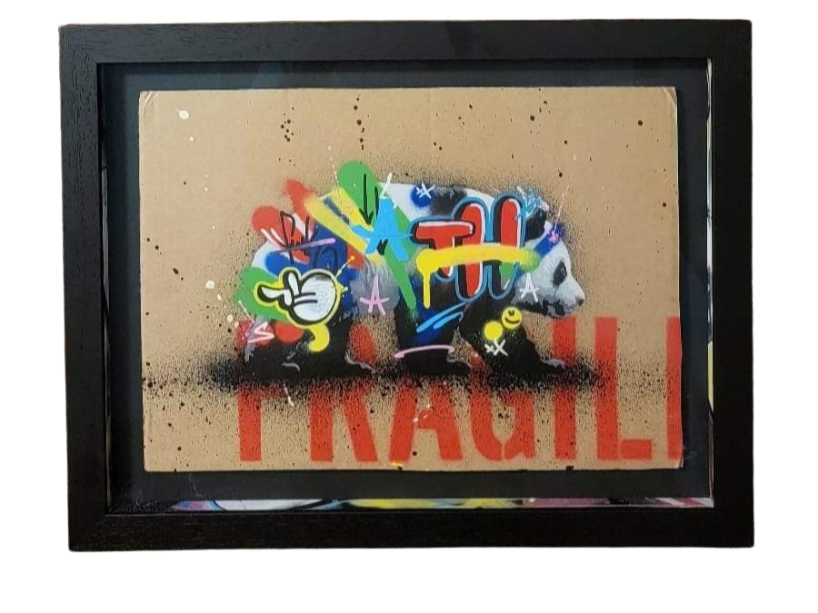 Panda (Framed) by Martin Whatson