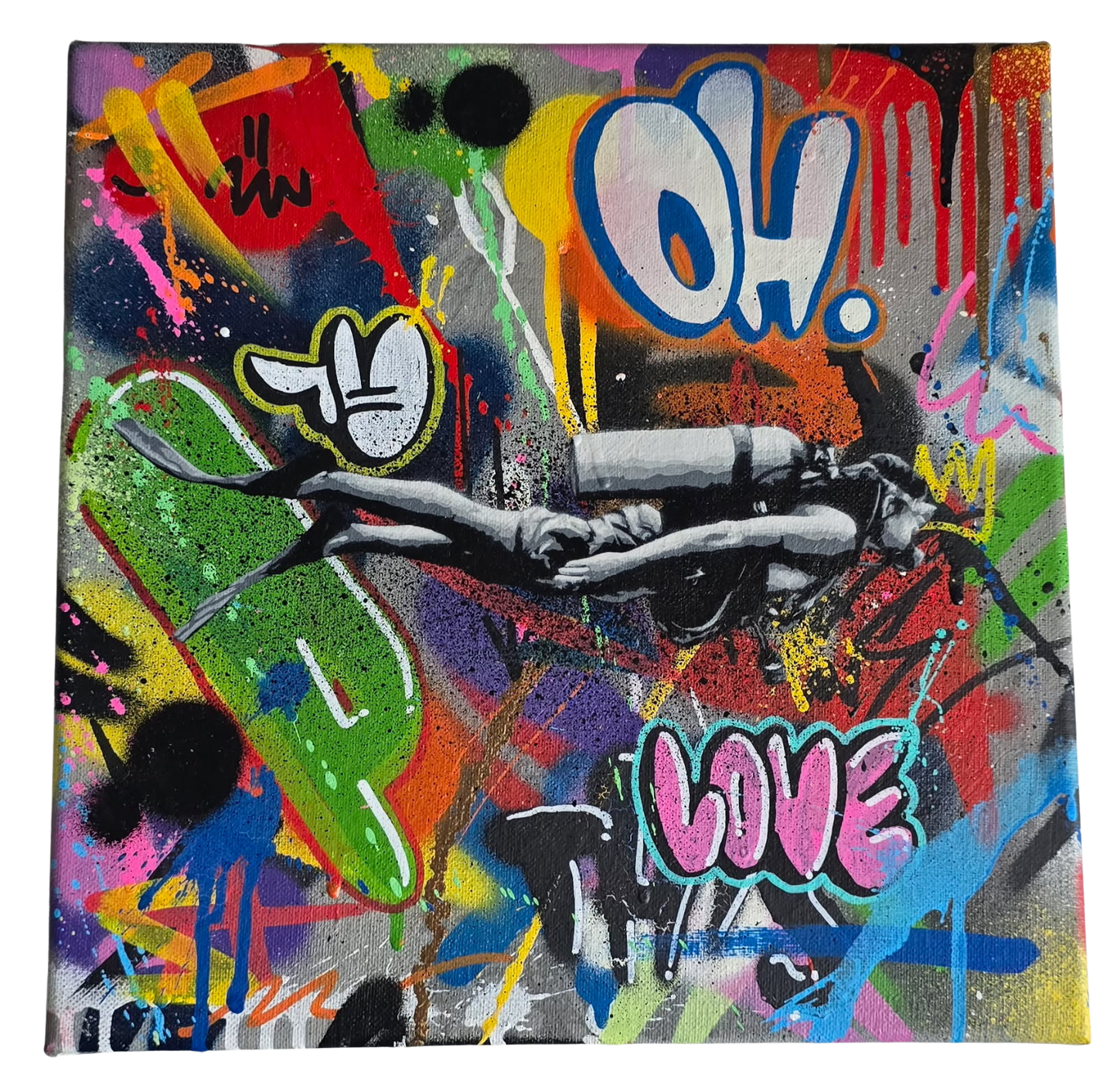 Scuba Diver Canvas - Martin Whatson