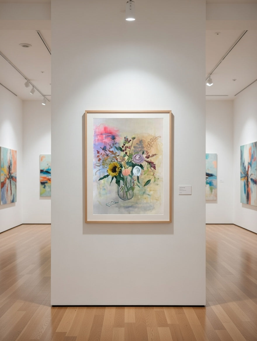 Autumn Thistle Painting