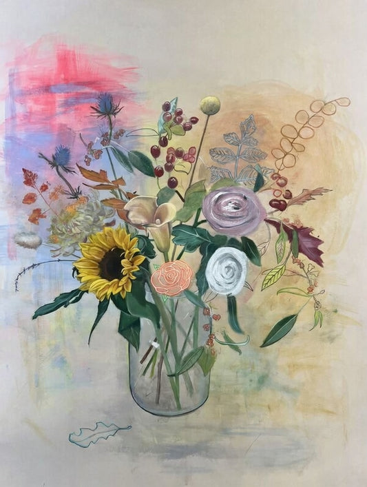 Autumn Thistle Painting