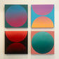Sunrise sunset - Bowls & Orbs (Polyptych)