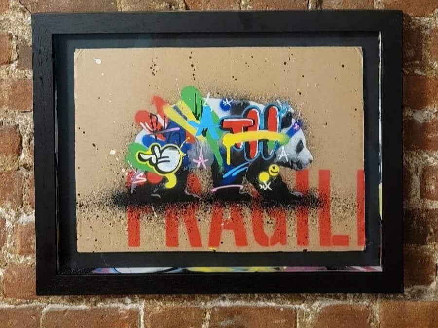 Panda (Framed) by Martin Whatson