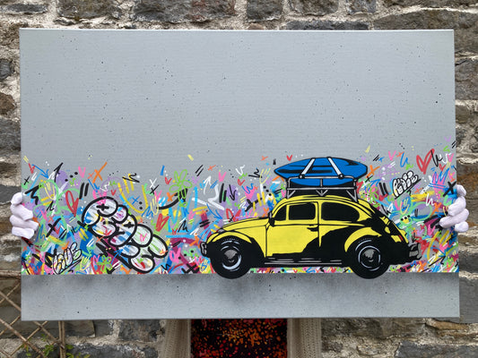 Summer of Love VW Beetle - Canvas