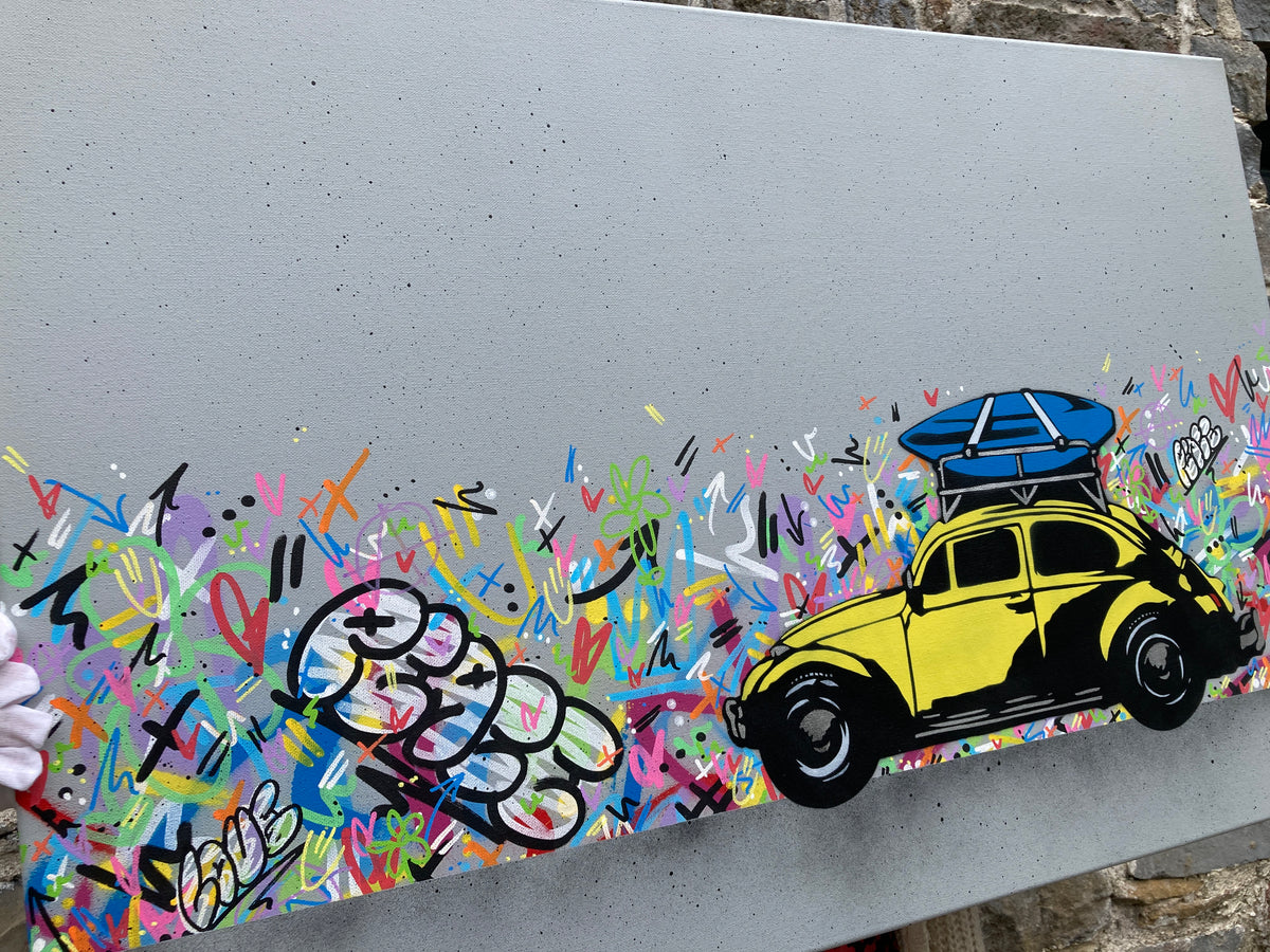 Summer of Love VW Beetle - Canvas