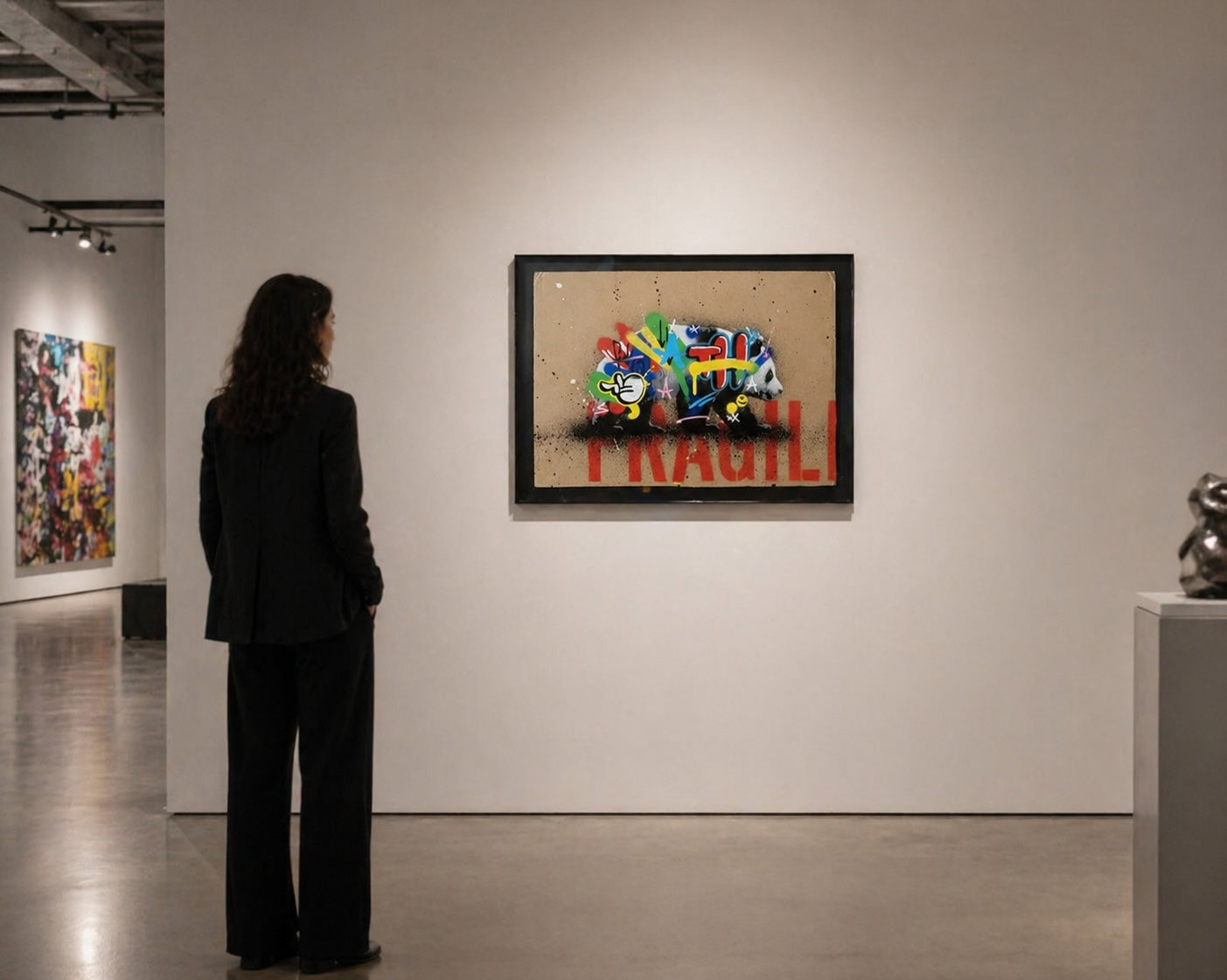 Panda (Framed) by Martin Whatson