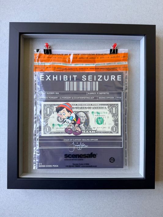 Pinocchio - Forgery & Counterfeiting  "Framed Bank Note"