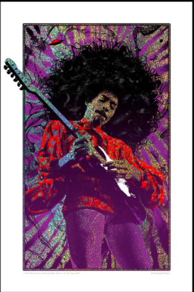 Jimi Hendrix - Sparkle ฟอยล์ Edition AP
