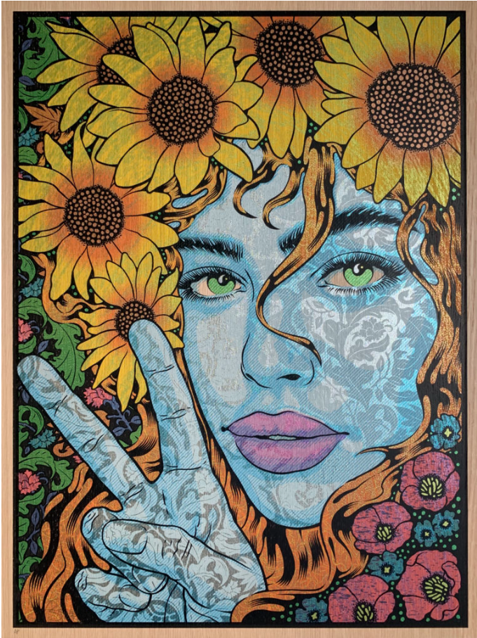Harmonia Wood Panel by Chuck Sperry