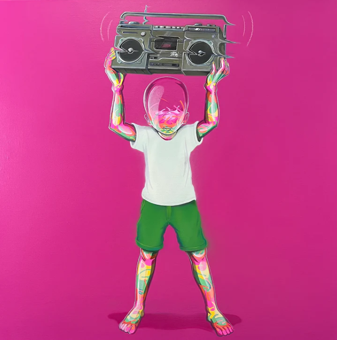 Ghetto Blaster Canvas