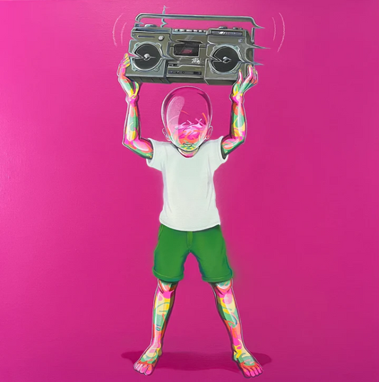 Ghetto Blaster Canvas