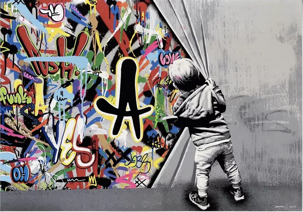Martin Whatson Beyond The Wall 真作 Martin Whatson - Beyond the Wall – 1 DROP GALLERY