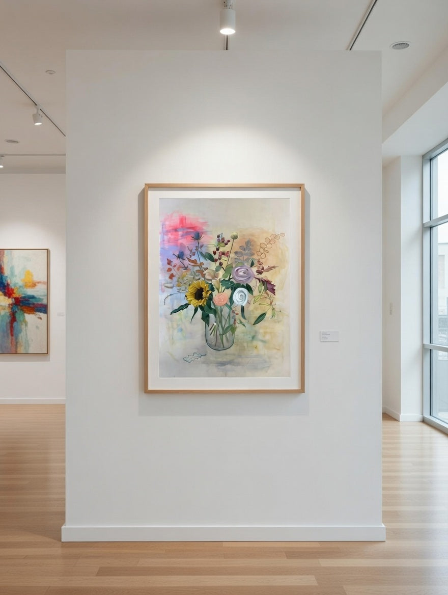 Autumn Thistle Painting