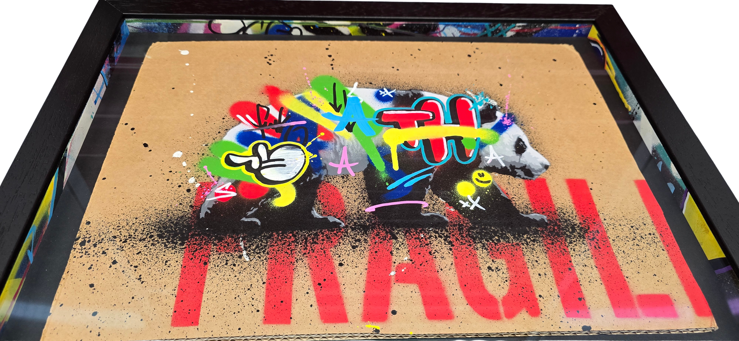 Panda (Framed) by Martin Whatson