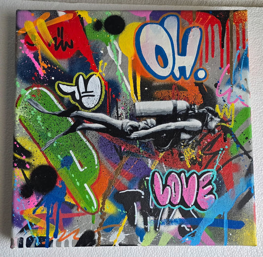 Scuba Diver Canvas - Martin Whatson