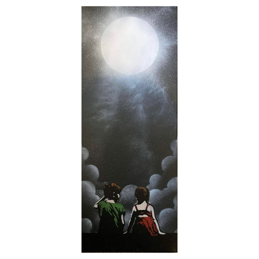 Boy/Girl Moon Canvas