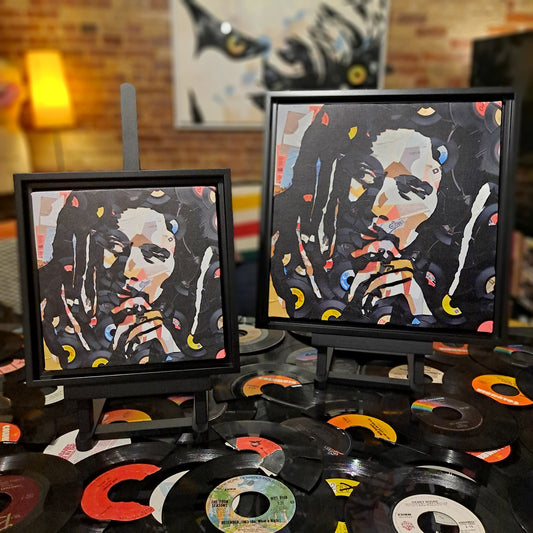 Bob Marley - ภาพพิมพ์แคนวาสใส่กรอบ