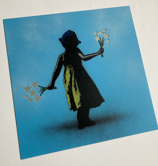 Flower Girl - Mirror (Blue)