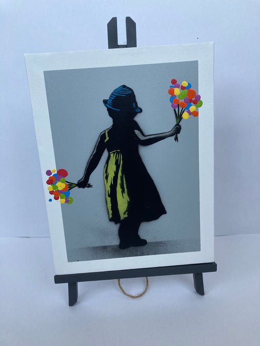 Flower Girl Canvas/Easel