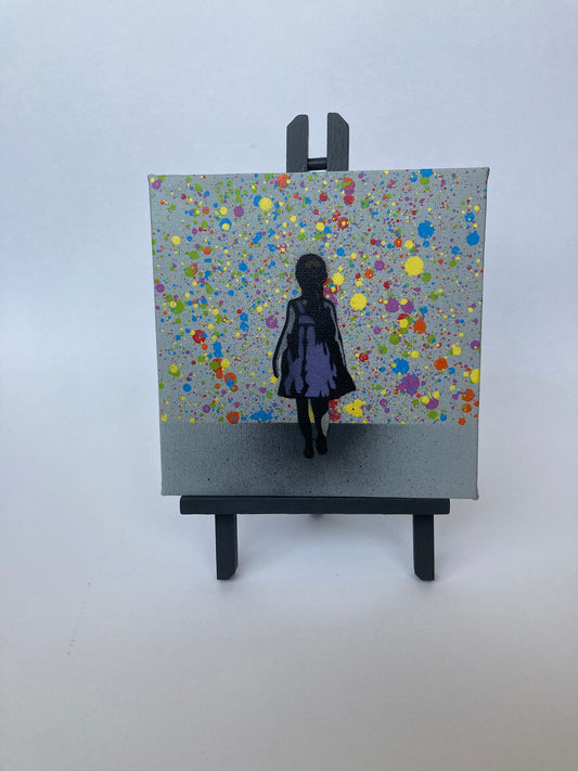 Walk on By mini Canvas/Easel