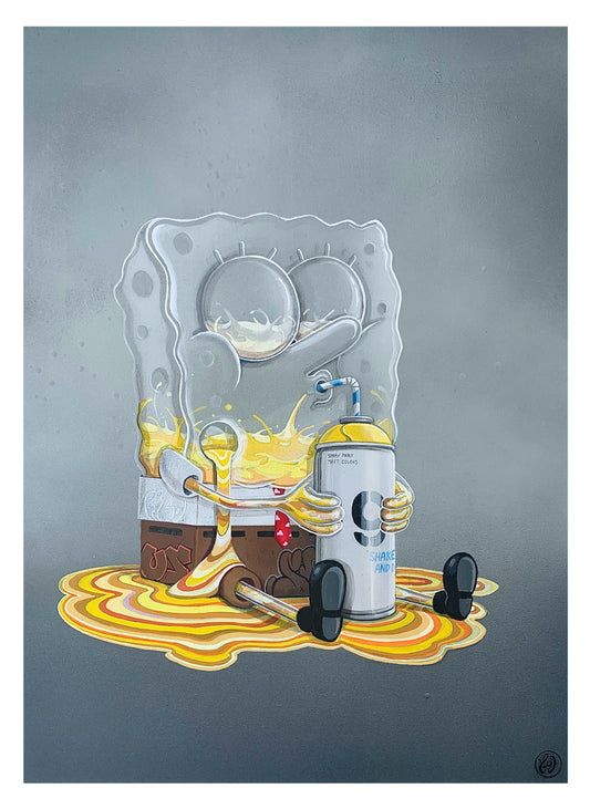 Sponge Bob - Wood Panel