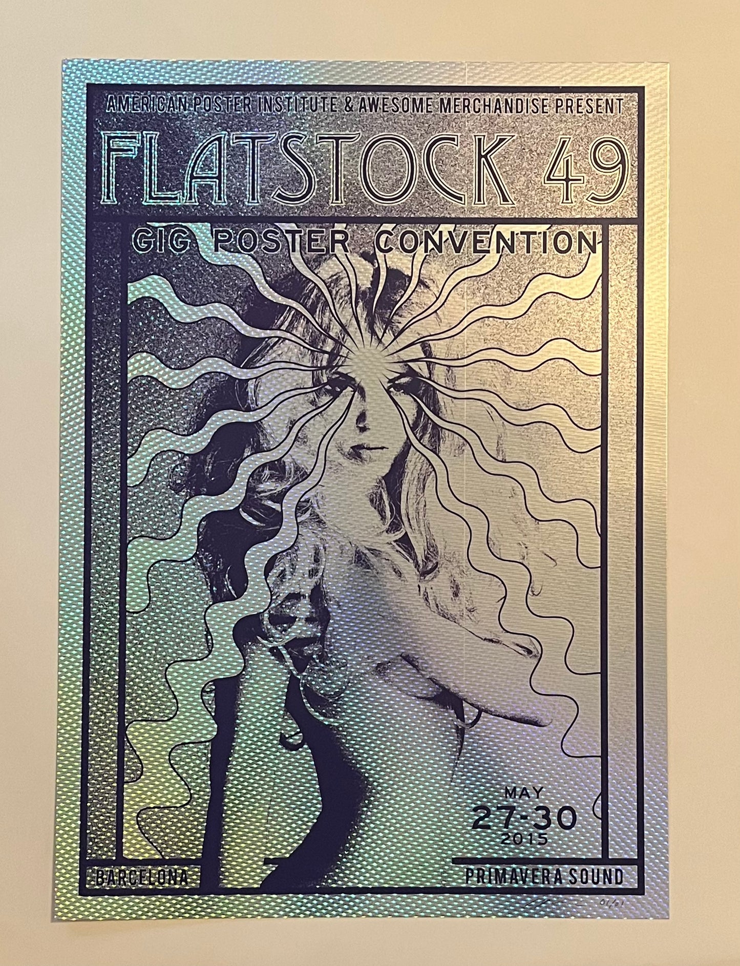 Flatstock สีม่วงโฮโลแกรม #1/1