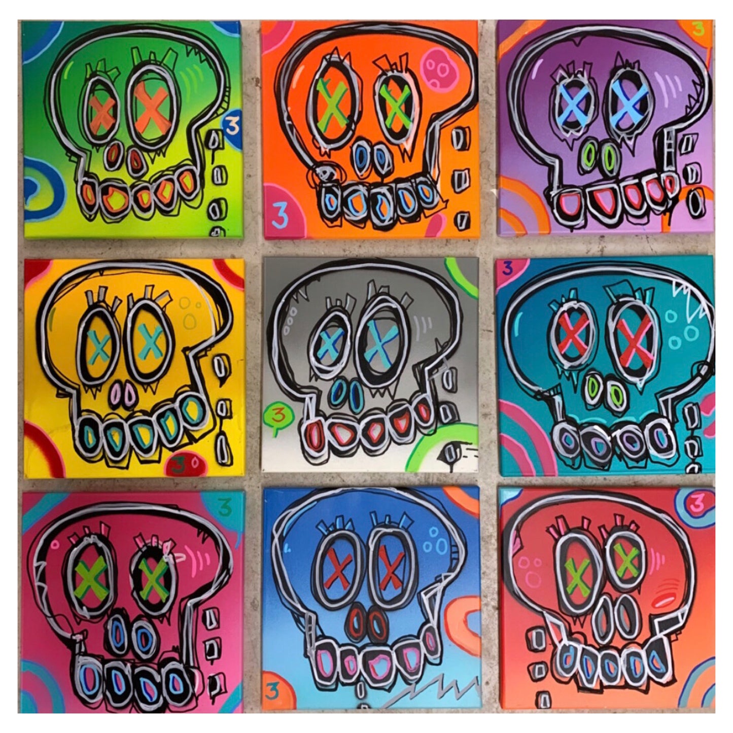Skulls in Color