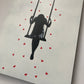 Swinging through Showers of Affection - Wood Panel